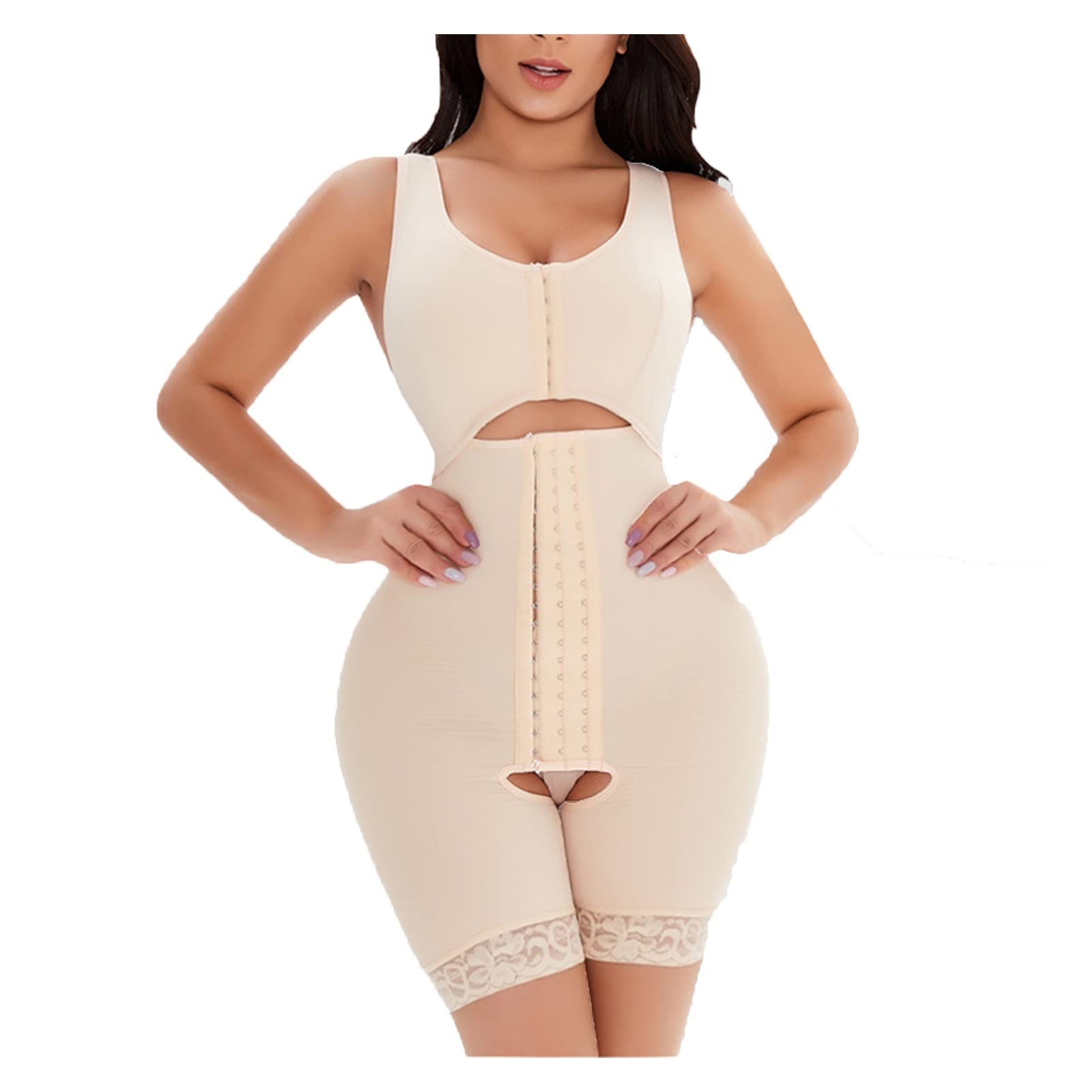 MMRTDJDR S-6XL kobiety po porodzie Plus rozmiar fałszywe dwuczęściowe body wyszczuplają brzuch Butt Lifter bielizna modelująca pas gorset
