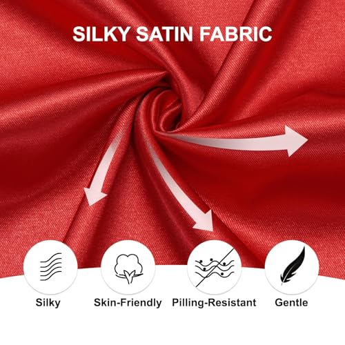 Image of Hi-Tie Men's Silk Satin Dress Shirts Long Sleeve Shiny Casual Button Up Shirts Luxury Party Disco Prom Wedding Shirt