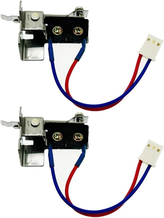 2PCS Gas Water Heater Spare Parts Micro Switch with Bracket 2 Wire Adjustable Screw Suitable for Vanward Water Heater