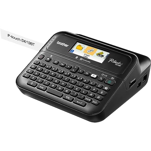 ROTULADOR ELETRONICO PORTATIL BLUETOOTH BROTHER CORTADOR AUTOMATOMATICO PTD610BT