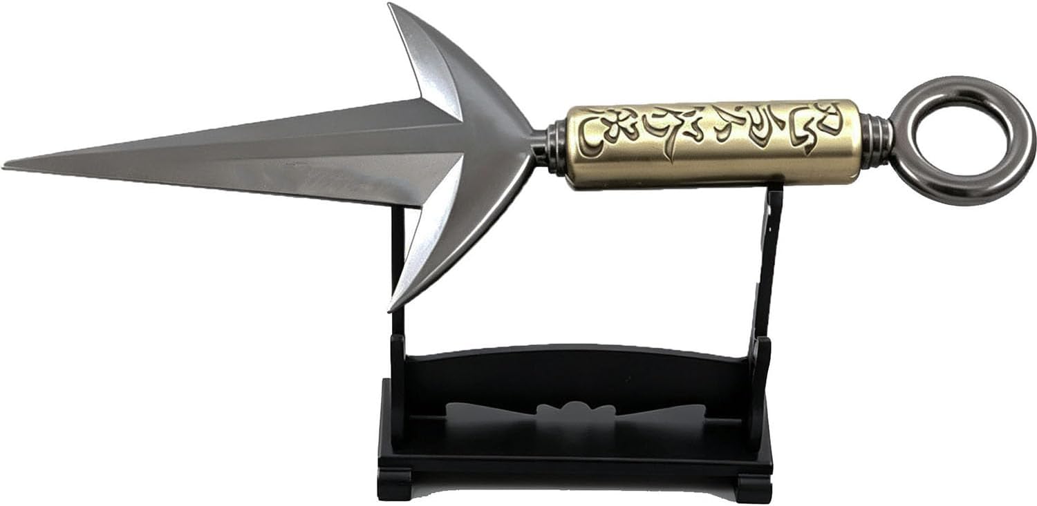 9'' Minato Kunai Uzumaki Kakashi Kunai Metal Ninja Model Keychain