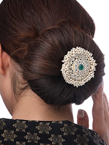 Kundan and Beads Studded Ambada Juda Pin