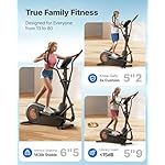 Merach Elliptical Machine, Elliptical Exercise Machine for Home with Hyper-Quiet Magnetic Drive System, Elliptical Training Machines with16.5-19IN Stride, Automatic Resistance, 400lbs Capacity - Image 5