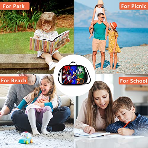 Lmucyisyis Cartoon Lunch Bag Insulated Lunch Box For Teens Students, Portable Large Capacity Bento Box For Boys Girls For Work Picnic School Travel #TOP5