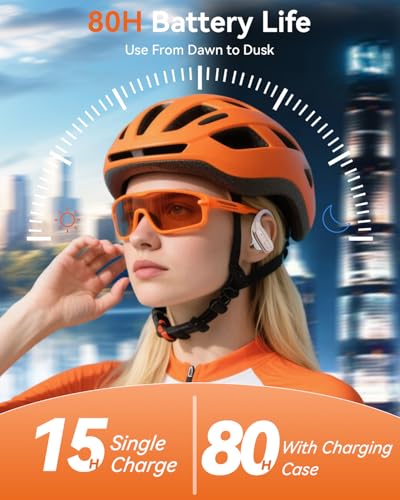Image of Wireless Earbuds, Sports Bluetooth 5.4 Headphones, Ear Buds with ENC Noise Canceling Mic, 80Hr Playtime Earphones, Palm-Sized, LED Power Display, IPX7 Waterproof Headset for Workout Running, Rosegold