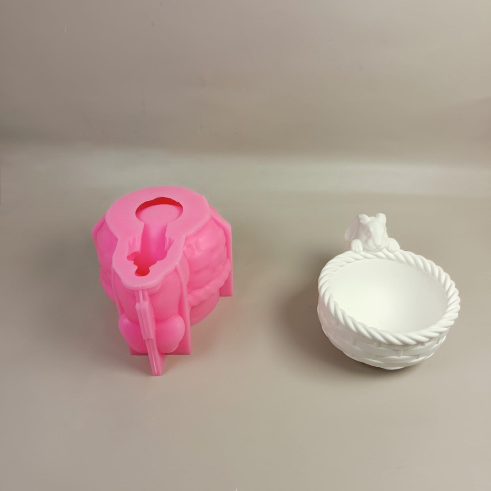 Moules en silicone 3D en forme de lapins pour la fabrication de savon, béton, argile, chocolat, fondant