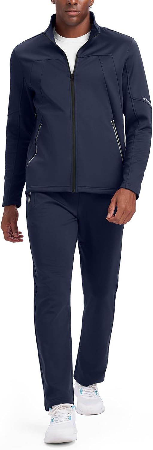 BGOWATU Men's Tracksuits 2 Piece Set Fleece Lined Sweatsuits for Men Winter Jogging Suit Track Suits Outfit Casual