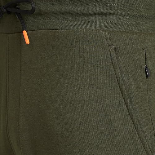 Image of Spykar Men's Mid Rise Fitted Track Pants