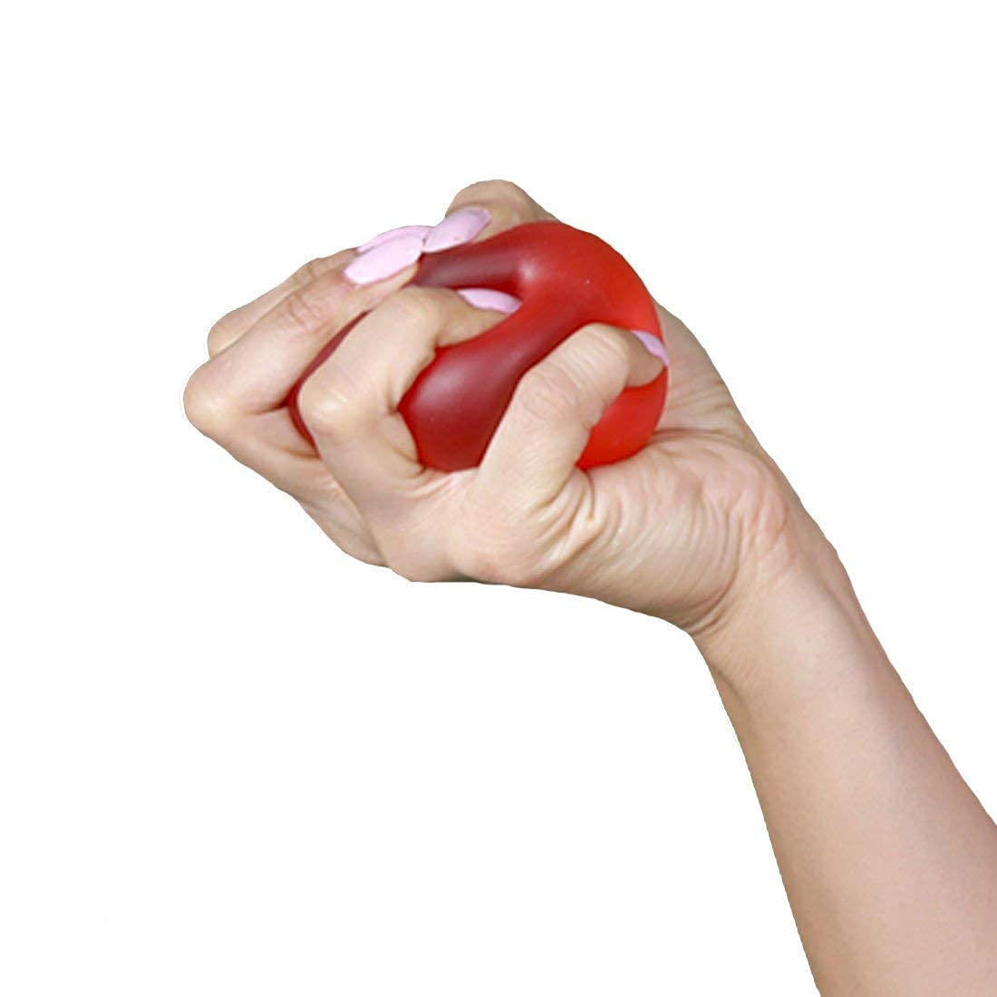 ACP ACUPRESSURE Exercise Ball for Stress Relief Wrist Muscles Strengthening (Color-Red)-image-13