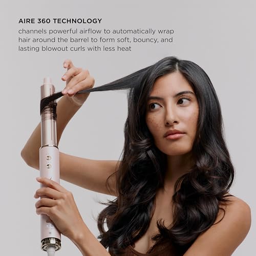 Image of Aire 360 Ceramic Dual Voltage Air Styler Blowout Kit with Curling Attachments, Oval Brush & Drying Concentrator | Fast, Healthy Blowouts and Long-Lasting Curls | for All Hair Types