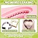 LEPCY Uncrustables Sandwich Maker Sealer Cutter, Crustless Sandwich Cutter, PB&J Uncrustable Maker - Color Pink, Heart Shape