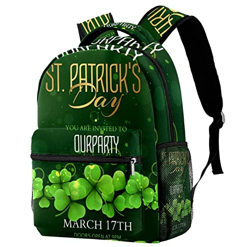 Sac à bandoulière Saint Patrick ado sacoche trèfle vert enfant unisexe léger