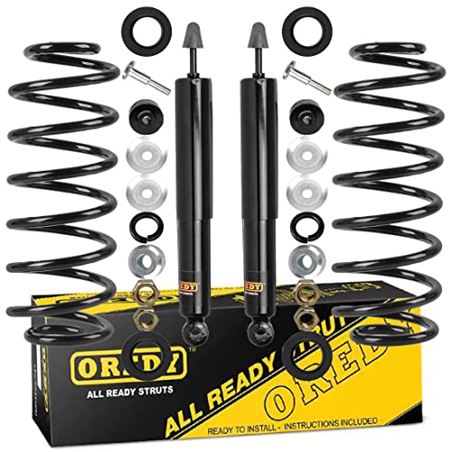 OREDY Rear Air Spring to Coil Conversion Kit Replacement for Crown Victoria/Town Car/Grand Marquis 1992 - 2002 - 145077