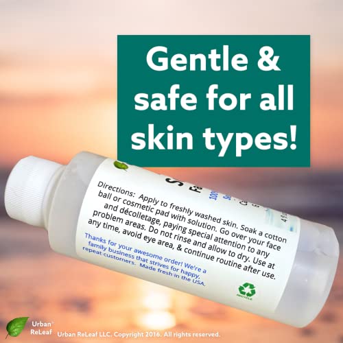 Urban Releaf Acne Solution Facial Toner! Sea Salt & Tea Tree. Disinfects Skin, Calms & Heals Breakouts. 4 Oz. Gentle Effective. 100% Natural & Soothing #TOP2