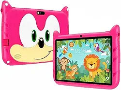 Tablet Infantil Kids Tela 7" HD 64GB/ 4GB RAM Bateria 3200mAh, Câmera 5MP, Processador Quad-Core, Android 13 com Capa Silicone, Caneta Touch para Jogos e Entretenimento