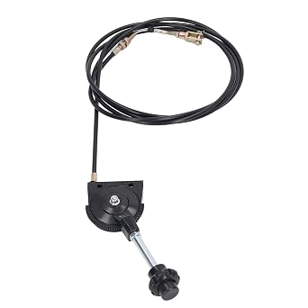 Excavator Throttle Cable, 3.5M 11.5FT Manual Throttle Control Cable for Excavator, Quick Response Hand Locking Throttle Cable Kit for EX230, Motor Control Heavy Equipment Parts Accessories