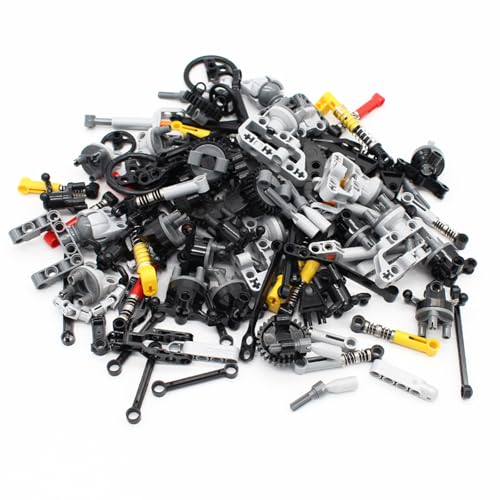 Image of 136PCS Pneumatic Kits - Compatible with Mainstream Technic Parts, Replacement Pieces - Hydraulics, Pump, Push Rod, Connectors