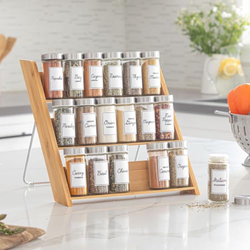 Orii 18 Jar Bamboo Compact Spice Rack