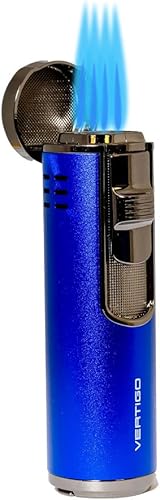 Vertigo Eloquence - Encendedor de antorcha cuádruple (azul)