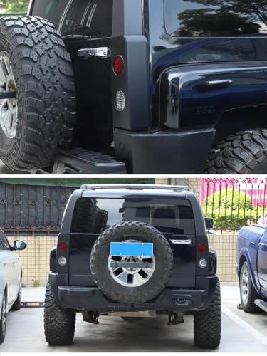 Feu arrière Hummer H3 cache en ABS noir mat haute finition