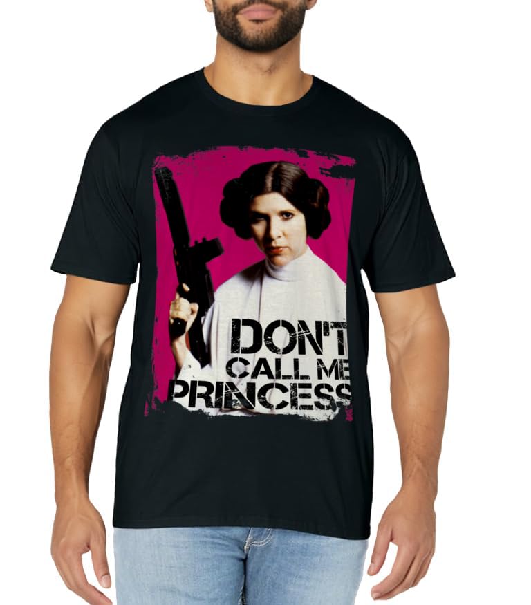 T-shirt Star Wars Leia sérigraphie haute résistance