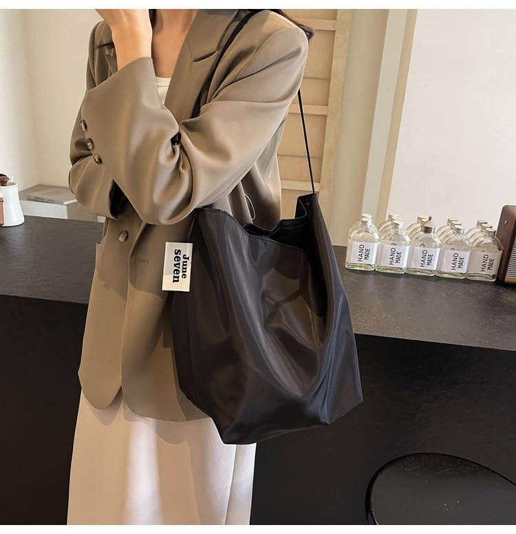 Bolso tote hobo de nylon para mujer miniatura 3