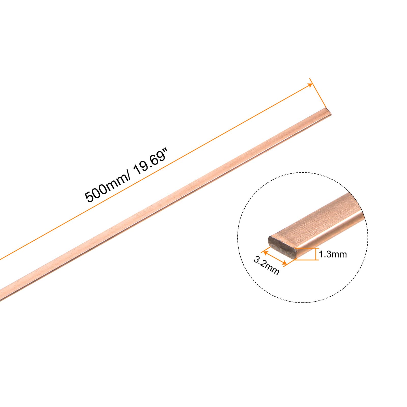 Ruimou Lot De 12 Tiges De Brasage Plates En Cuivre Phosphore (P: 6,6 % ~ 7,4 %) Pour Réfrigérateurs, Climatiseurs, Instruments Moteur, Soudage De Tuyaux En Cuivre