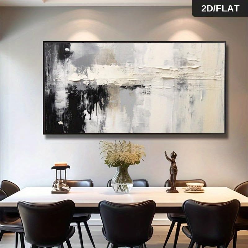 AEXOIO Moderne abstrakte Wandkunst, geeignet für Wohn- und Schlafzimmer – übergroßes, rahmenloses Leinwandbild, minimalistisch-abstrakt 100x200cm/39x79in