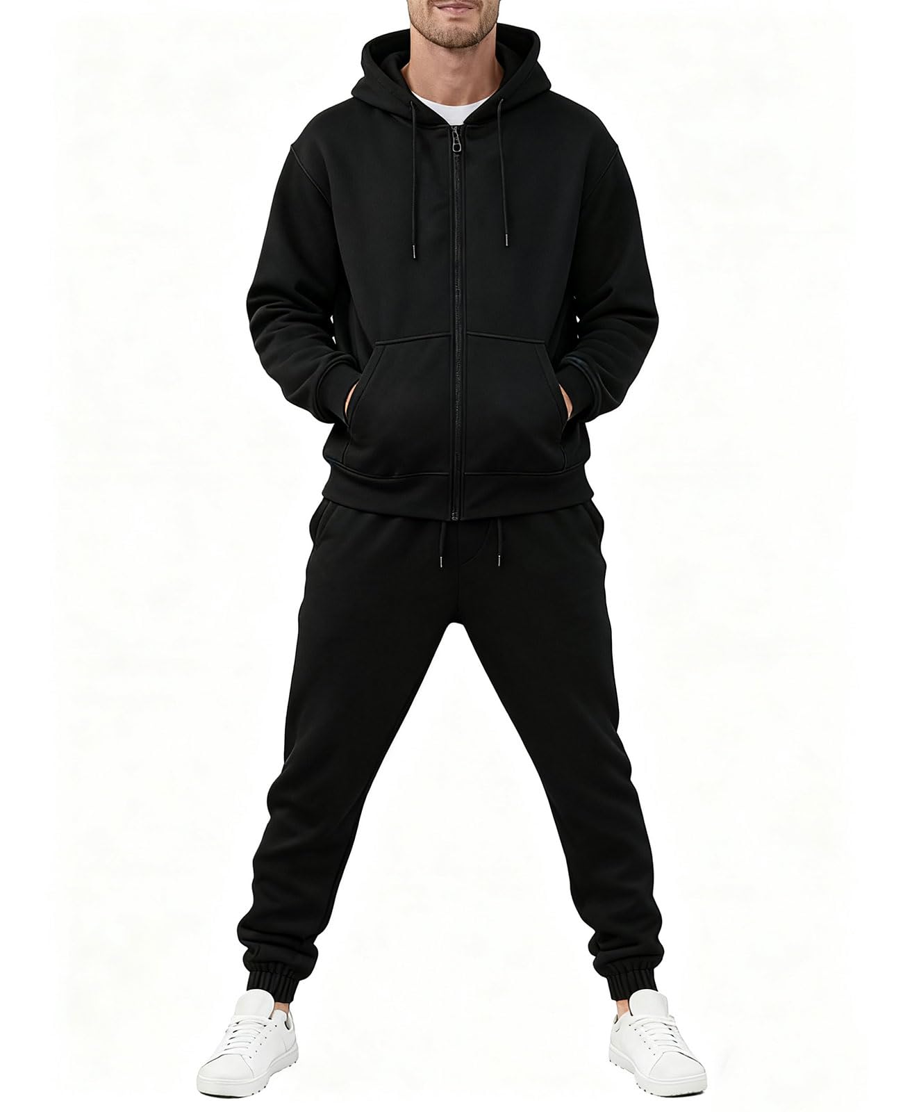 Men's Tracksuits 2 Piece Sets Full Zip Hoodie Sweatsuit Athletic Jogging Sweat Suits Casual Outfits For Men,2XL