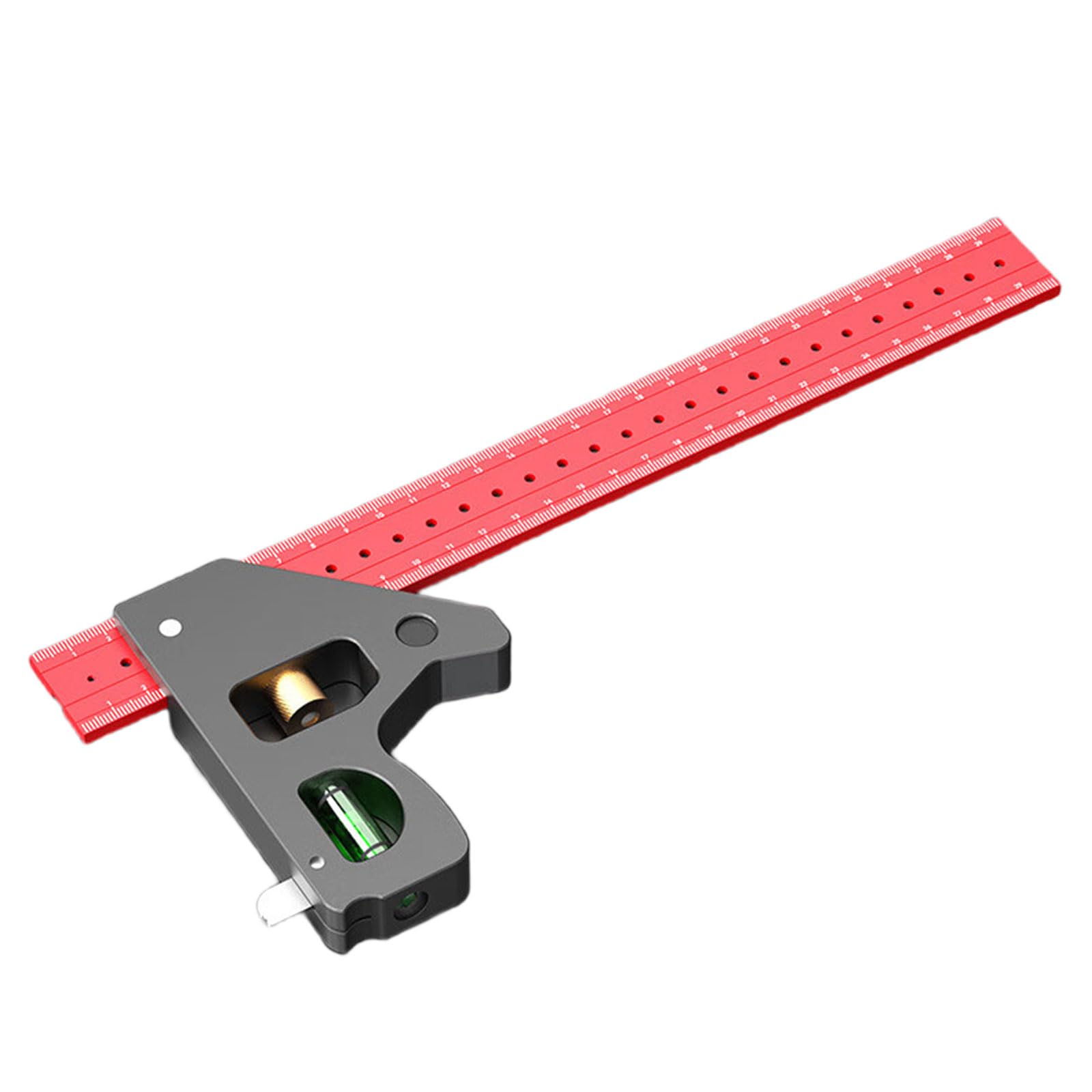 Exqiour 300Mm Combination Square With Multifunction Design For Woodworking Furniture Making Renovations Combination Square Set