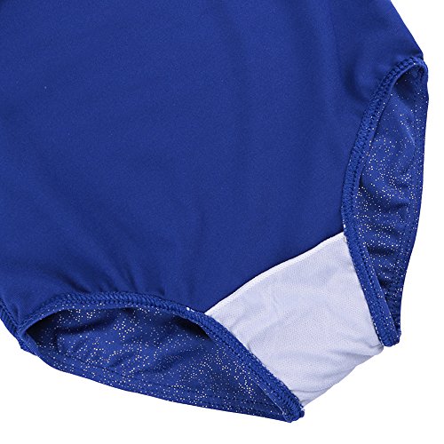 BAOHULU Gymnastics Leotards for Toddler Girls Patriotic Sparkle Red Blue Athletic Dancewear B149_US_8A - Thumbnail 4