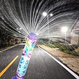CRGANGZY 1 Stück Leuchtendes Feuerwerk Wasserpistole, Herausziehbares Feuerwerks-Design mit Verbesserter Auslaufsicherung, LED-Kreativ Wasserspritze mit Lampen for Garten, Strand, Geburtstag