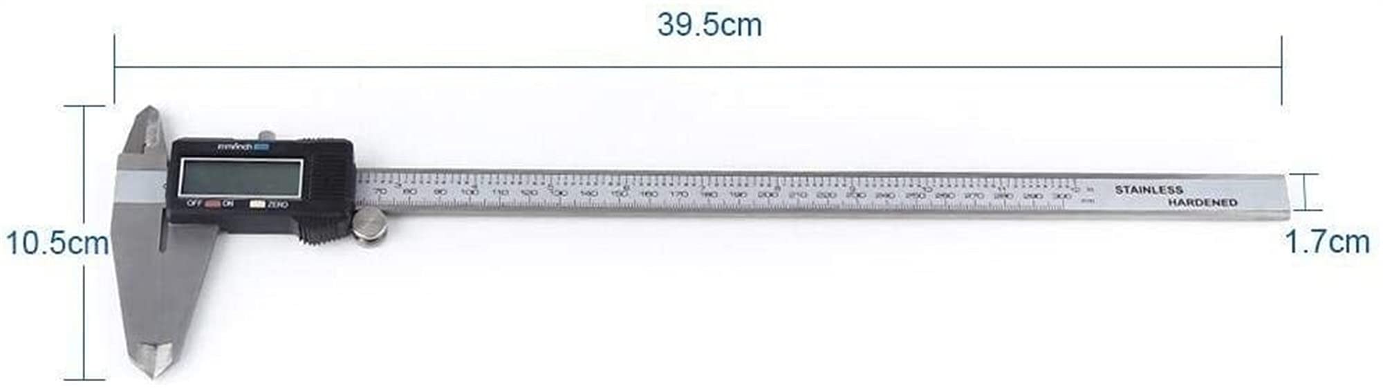 Cyfrowy zacisk, wysoka dokładność 0-300mm Steel Elektroniczny Digital Duży wyświetlacz LCD Wiernik Mikrometr