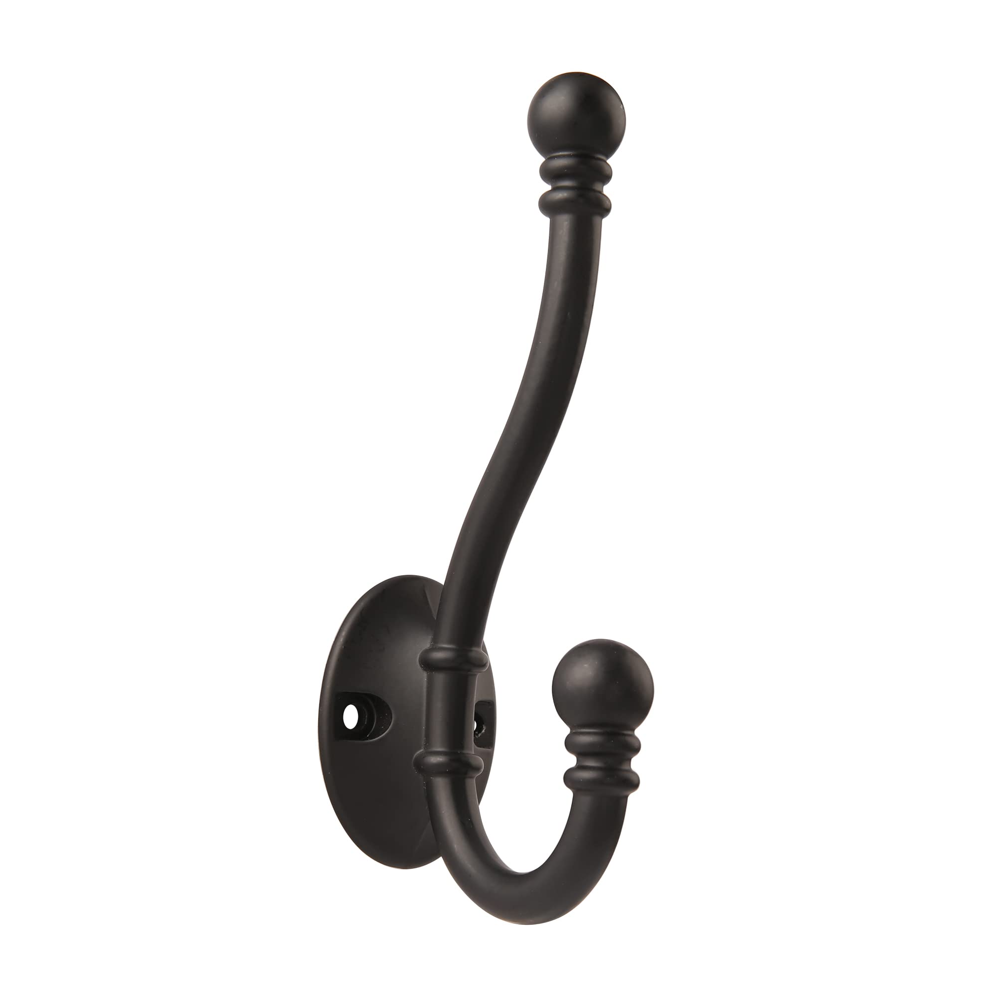 Perchas dobles grandes para montar en la pared con juego de doce tornillos