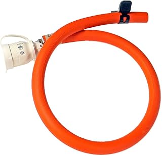 ゴムホース60cmバンドセット+ゴム管用ソケットQGS10【プロパンガス用】