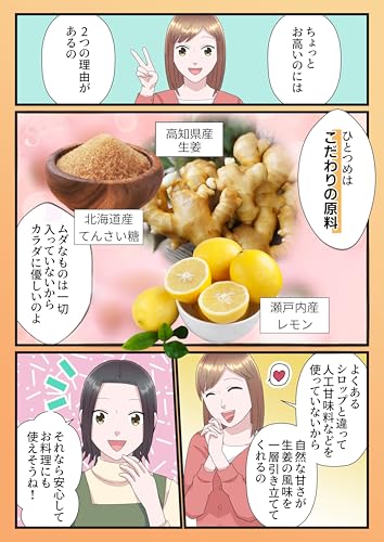 大地のたから 高知県産 大人の辛口ジンジャーシロップ 185g