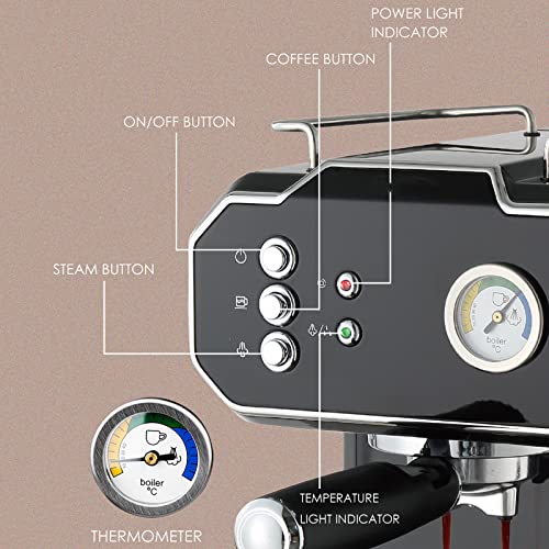 Machine à café concentrée italienne chez vous avec ce modèle portable 1,5L - 6