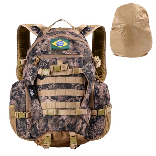 50L Mochila Grande Masculina Reforçada，Adequado para Trekking, Acampamento e Ciclismo Trilha.