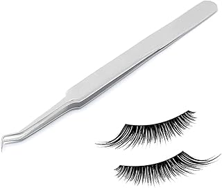 G.S Fine Tip Tweezers Stainless Steel Pro Eyelash Extension Hair Remover Tweezer Tip ELT-019