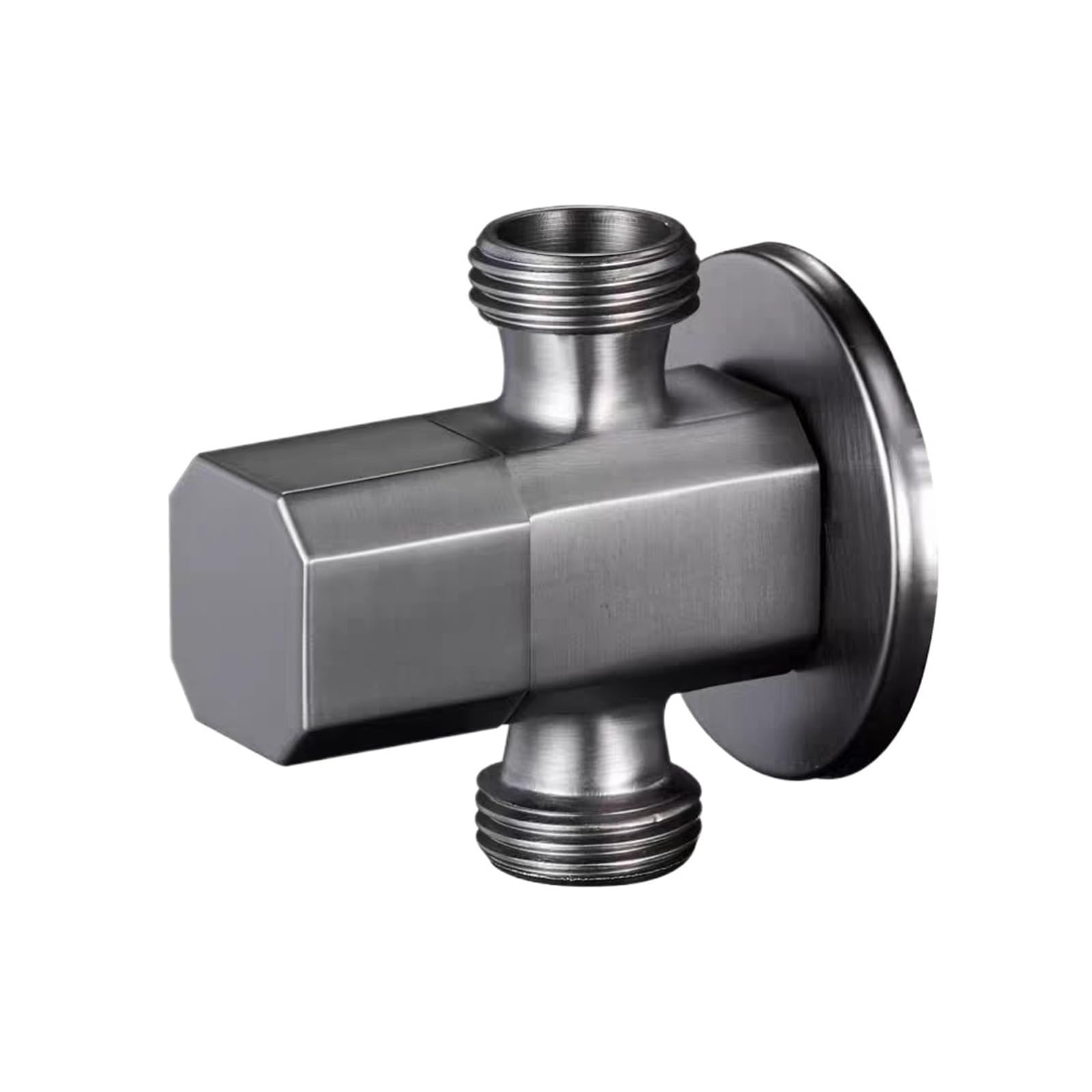 Brass Wall Mount Angle Stop Valve Bathroom Kitchen Water Control Valve