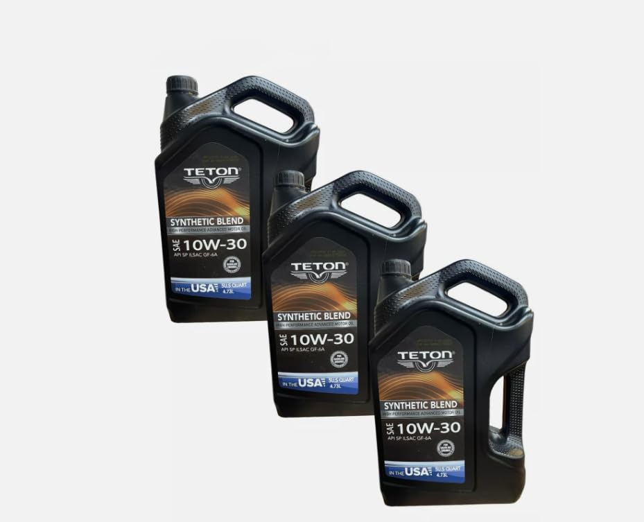 Aceite para motor sintético 10W-30 Teton 4.73L pack 3 miniatura 1