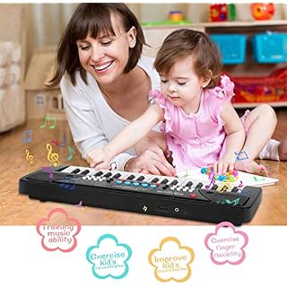 Piano pour Enfants, 37 Touches Multi-Function Clavier électronique de Piano Jouets avec Microphone pour Enfants Garçon… - Les Beatles, Paul McCartney, John Lennon, RIngo Starr, George Harrison Piano pour Enfants, 37 Touches Multi-Function Clavier électronique de Piano Jouets avec Microphone pour Enfants Garçon… – Image 4
