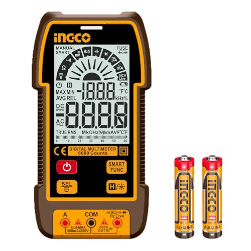 Image of INGCO Digital Multimeter TRUR RMS 6000 counts