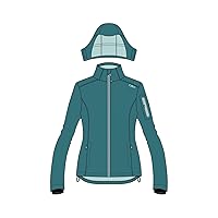 CMP - Woman Jacket Zip Hood, Teal