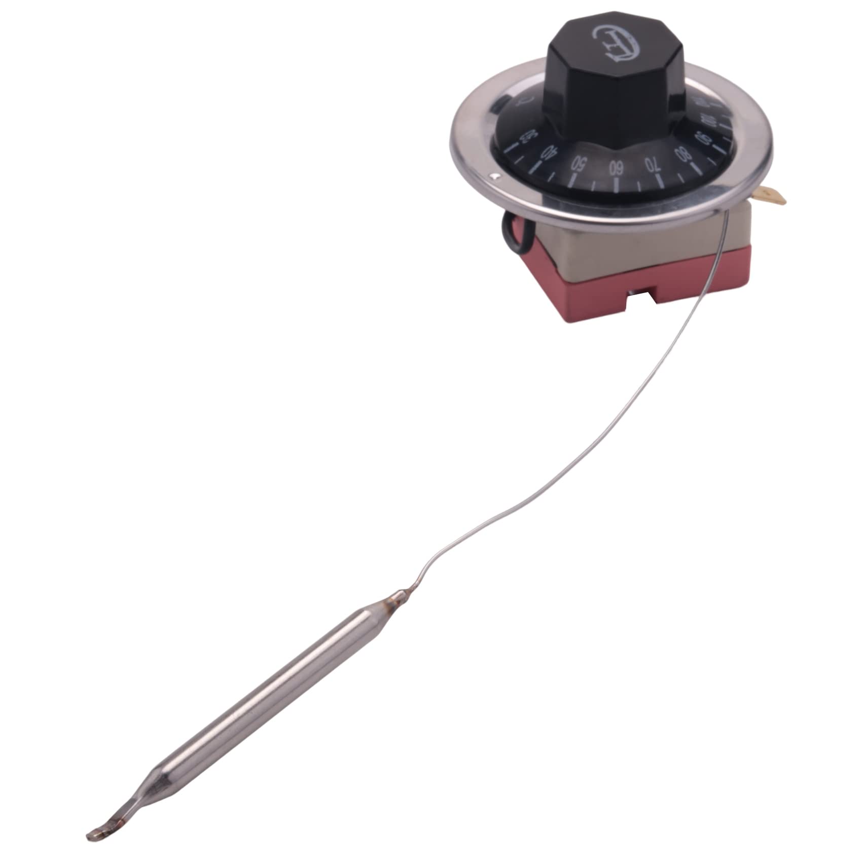 Doumneou Black Ac 250V 16A 30-110C Temperature Control Capillary Thermostat For Electric