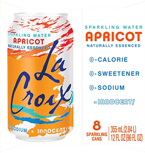 Image of La Croix Sparkling Water, Apricot, 12 Fl Oz (pack of 8)