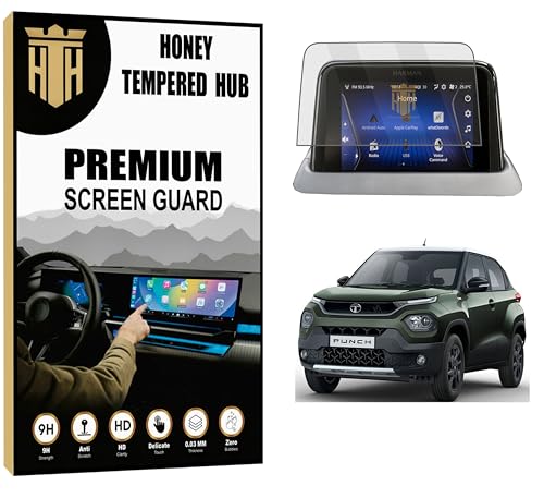 Image of SCREEN GUARD For (TATA PUNCH 2023-2025) - 7 INCH INFOTAINMENT TOUCHSCREEN /Car Display Music System Protector /TataPunch 9H Accessory [Not Tempered Glass] (Punch (7 INCH))