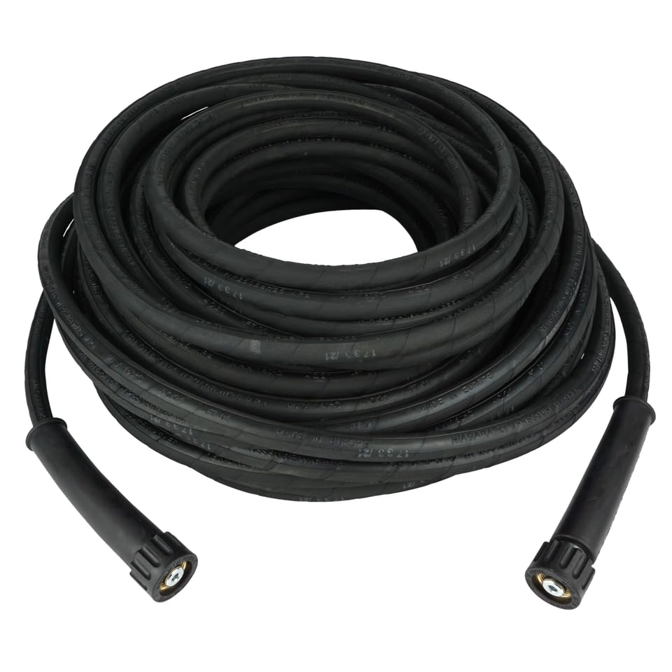 Profi Hochdruckschlauch | für Kärcher Kränzle Hochdruckreiniger | bis 250 bar | 35m Länge 8DN/7,9mm | flexibel und witterungsbeständig | M22x1,5 IG x M22x1,5 IG | Schlauch