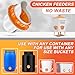 ZenxyHoC DIY Chicken Feeders No Waste, 4 Ports Poultry Feeder with Hole...