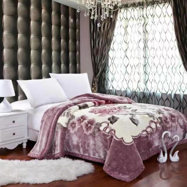 Single size double Layer Raschel Velvet Blanket Winter Weighted Bed Single Fluffy Warm Blanket Extra Large Four Season Coral Pile Blanke (single4)